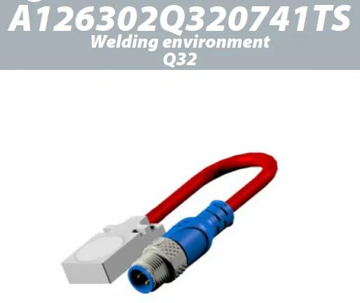 A126302Q320741TS / Sn: 7mm / Housing: Anodized 
aluminium / Sensing face: Ceramic / Connection: M12
Silicone
0,2m / Type: IPS Q32 / Output: PNP NO / Specific: Welding environment