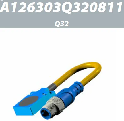 A126303Q320811 / Sn: 8mm / Housing: Anodized aluminium / Sensing face: PA / Connection: PVC (3 x 0,34 mm²) 0,5m / Type: DPI Q32 / Output: PNP NO