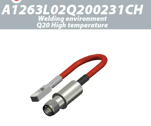 A1263L02Q200231CH / Senstronic / Sn: 2mm / Housing: Stainless steel / Sensing face: Ceramic / Connection: Brass, nickel-plated M12 PUR, halogen free 0,2m / Type: IPS Q20 HT / Output: PNP NO